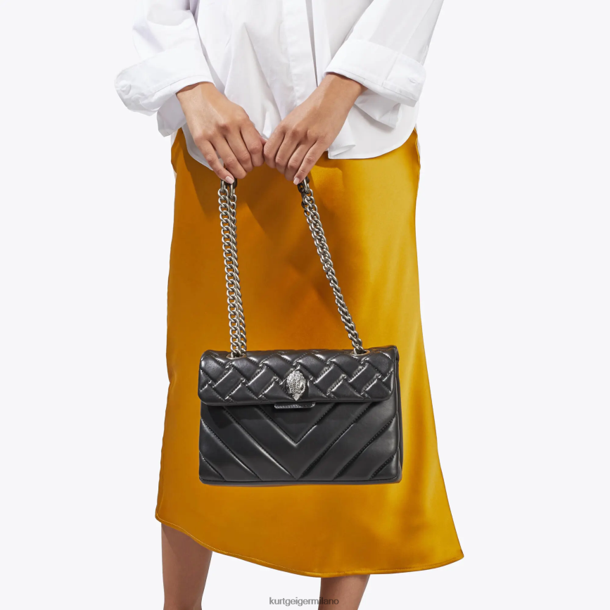 esso Kurt Geiger donne Londra in pelle Kensington combinazione nera 8024FF98 | borse