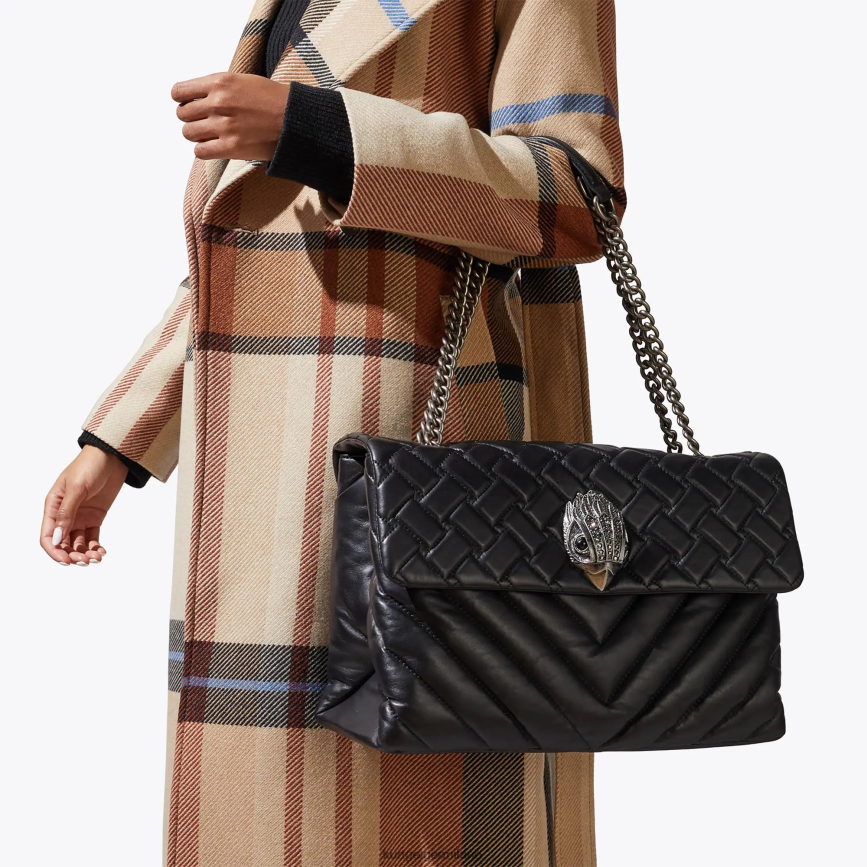 esso Kurt Geiger donne Londra in pelle xxl kensington nero 8024FF64 | borse