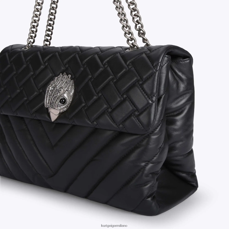 esso Kurt Geiger donne Londra in pelle xxl kensington nero 8024FF64 | borse