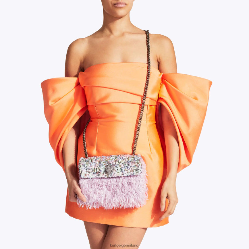 esso Kurt Geiger donne Londra paillettes medie Kensington combinazione rosa 8024FF43 | borse