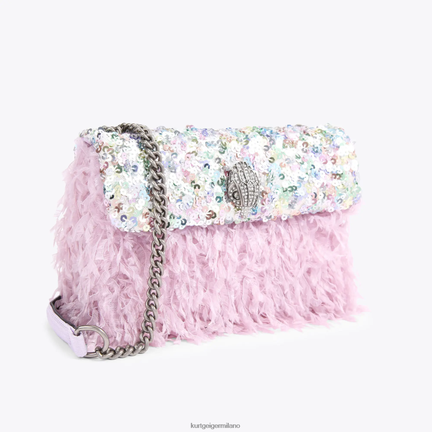 esso Kurt Geiger donne Londra paillettes medie Kensington combinazione rosa 8024FF43 | borse