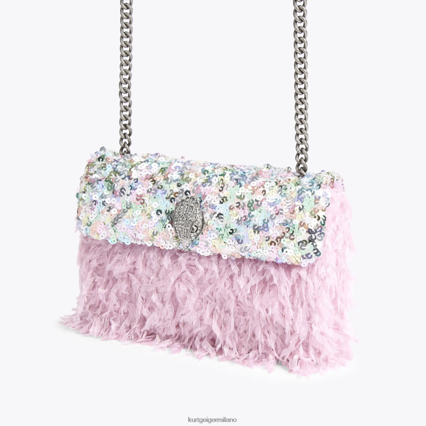 esso Kurt Geiger donne Londra paillettes medie Kensington combinazione rosa 8024FF43 | borse