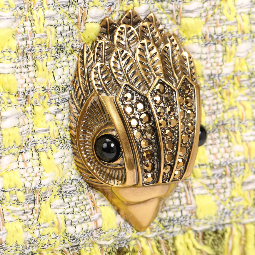 esso Kurt Geiger donne Londra rafia xxl kensington giallo 8024FF81 | borse