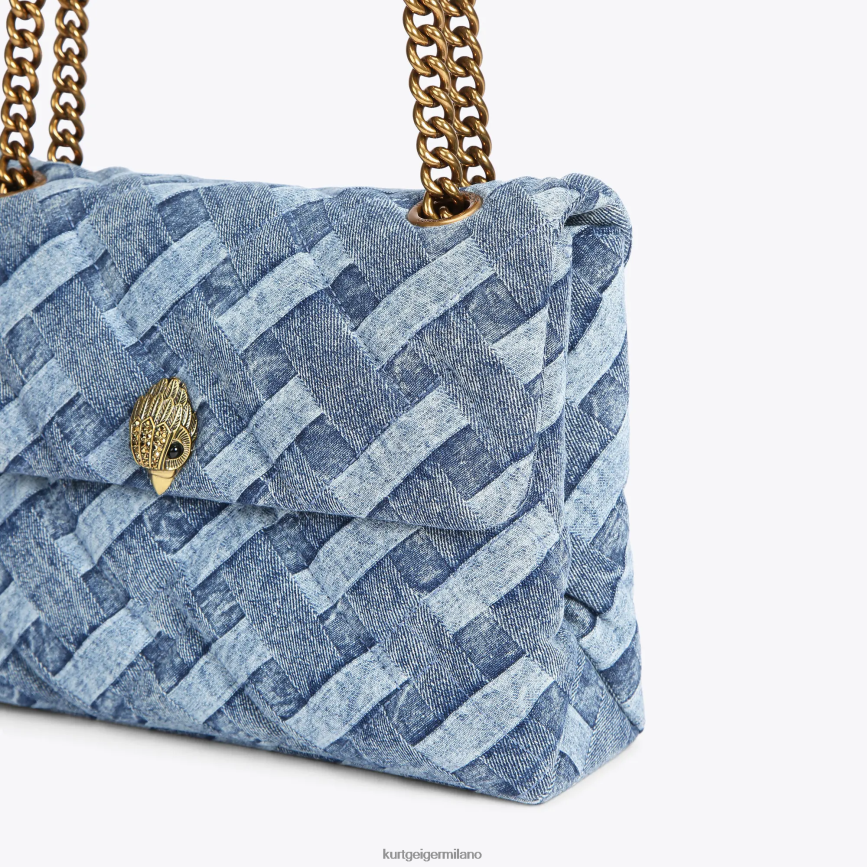 esso Kurt Geiger donne londra grande kensington morbido denim 8024FF84 | borse