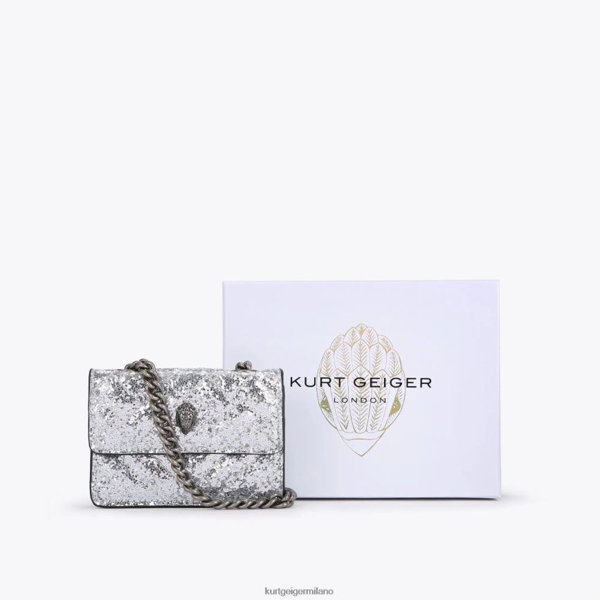 esso Kurt Geiger donne londra micro kensington argento 8024FF63 | borse