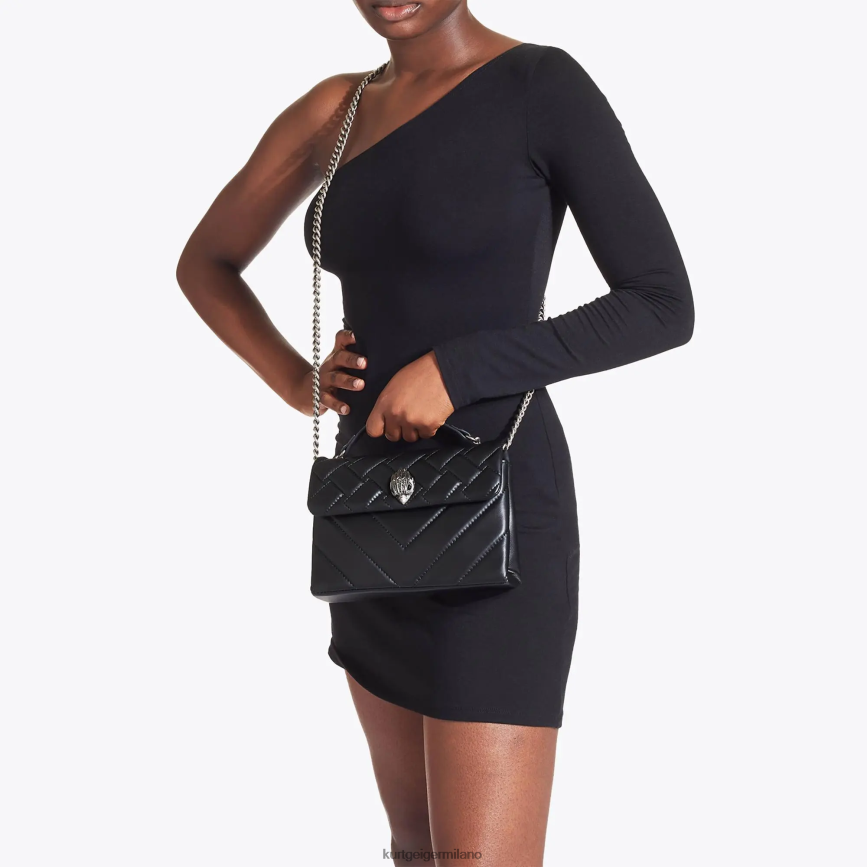 esso Kurt Geiger donne londra pelle media kensington nero 8024FF99 | borse