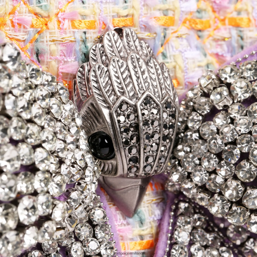 esso Kurt Geiger donne tracolla con cuore e fiocco London arancia 8024FF258 | borse