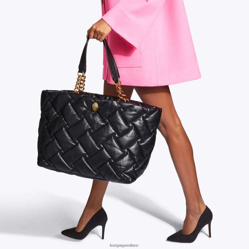 esso Kurt Geiger donne Borsa morbida London Kensington nero 8024FF71 | borse