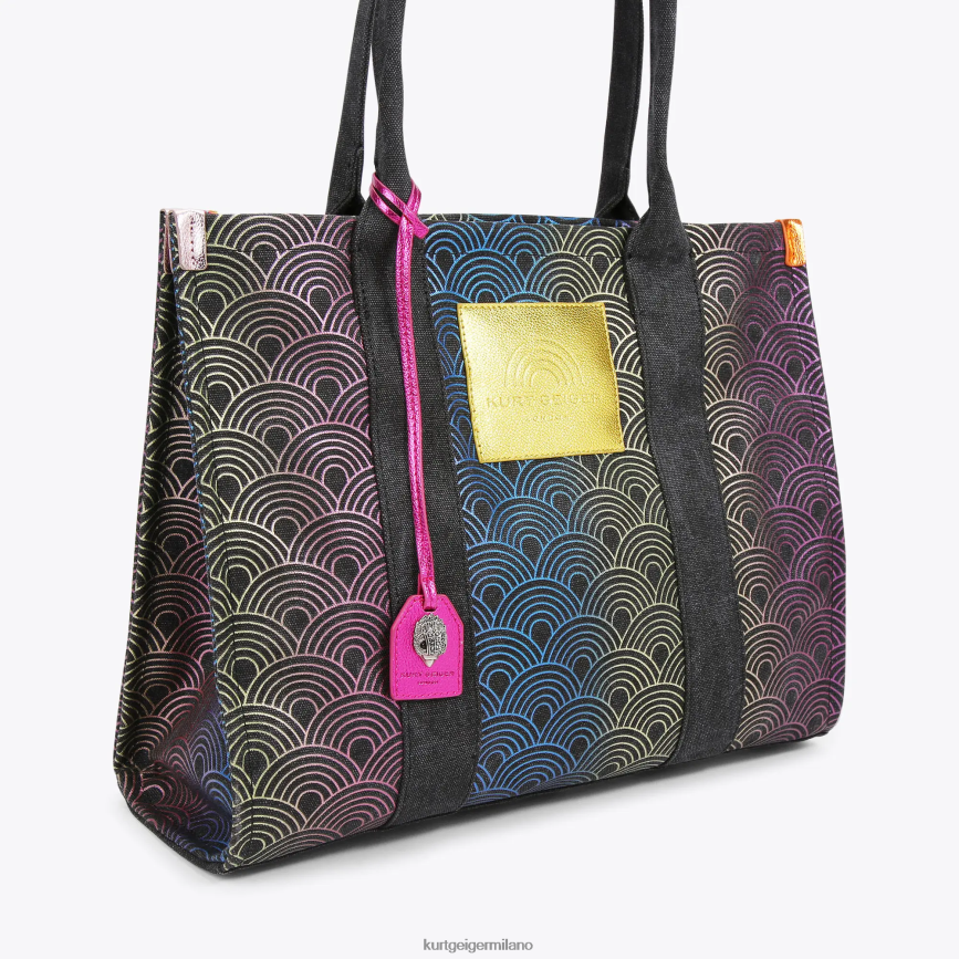 esso Kurt Geiger donne Borsa tote grande Southbank London altro nero 8024FF205 | borse