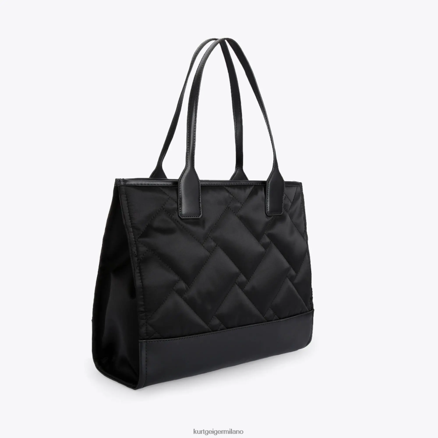 esso Kurt Geiger donne piccola shopper quadrata londra riciclata nero 8024FF112 | borse