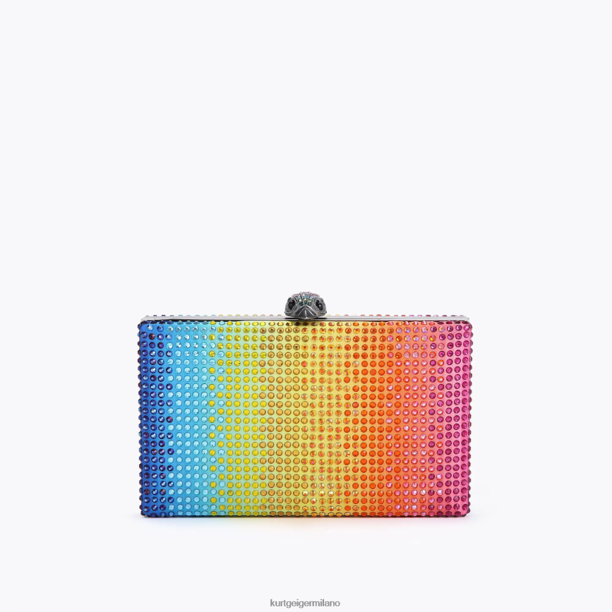 esso Kurt Geiger donne Pochette Kensington in cristalli London multi/altro 8024FF204 | borse