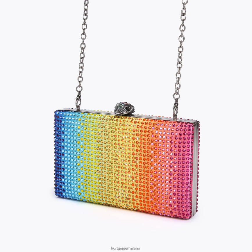 esso Kurt Geiger donne Pochette Kensington in cristalli London multi/altro 8024FF204 | borse