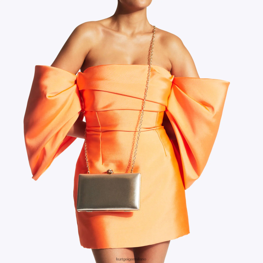 esso Kurt Geiger donne Pochette Kensington in cristalli London oro 8024FF59 | borse