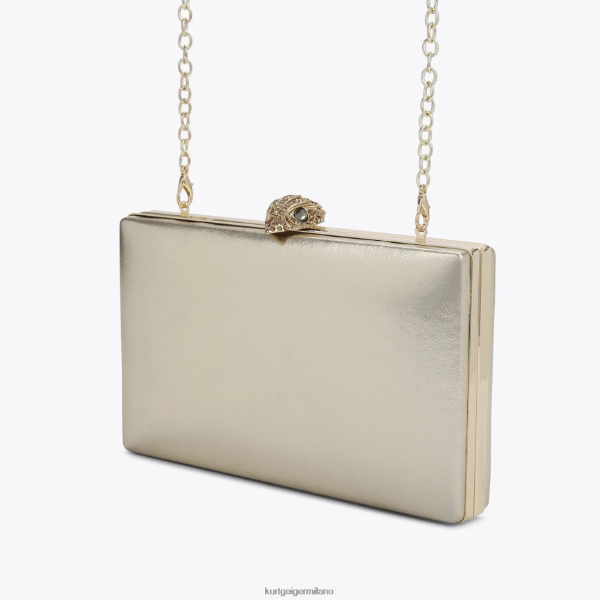 esso Kurt Geiger donne Pochette Kensington in cristalli London oro 8024FF59 | borse