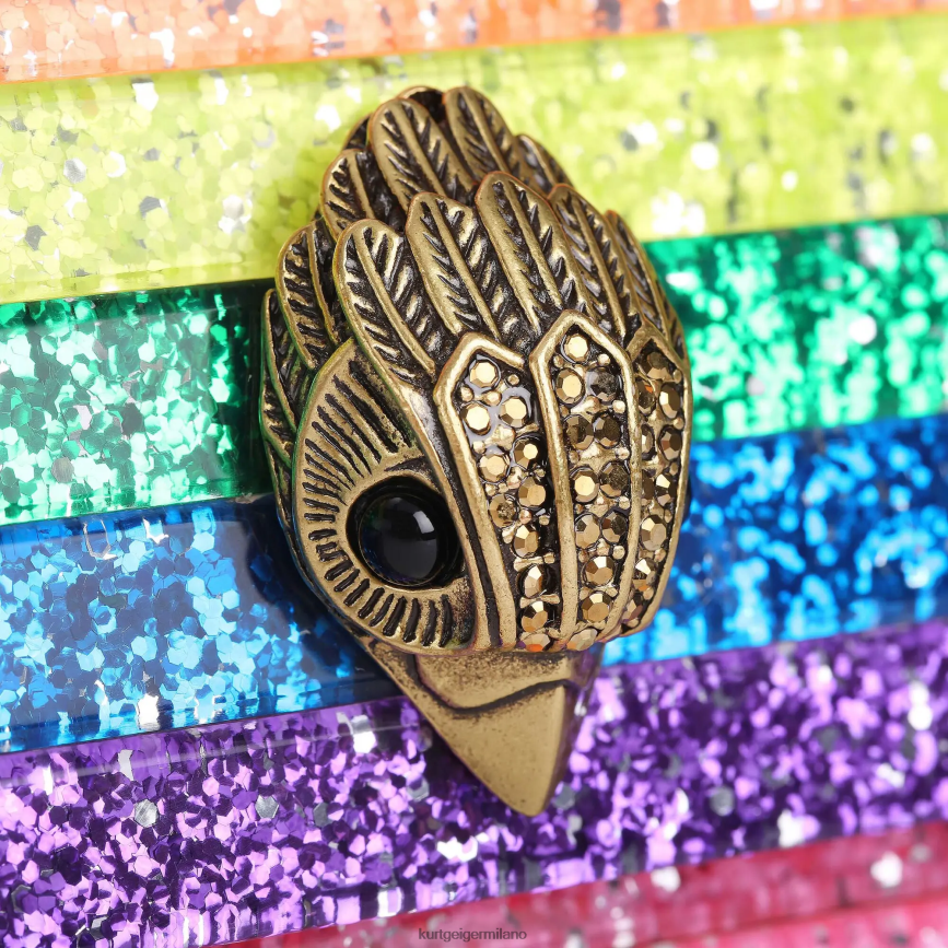 esso Kurt Geiger donne Pochette con aquila da festa londinese multi/altro 8024FF209 | borse