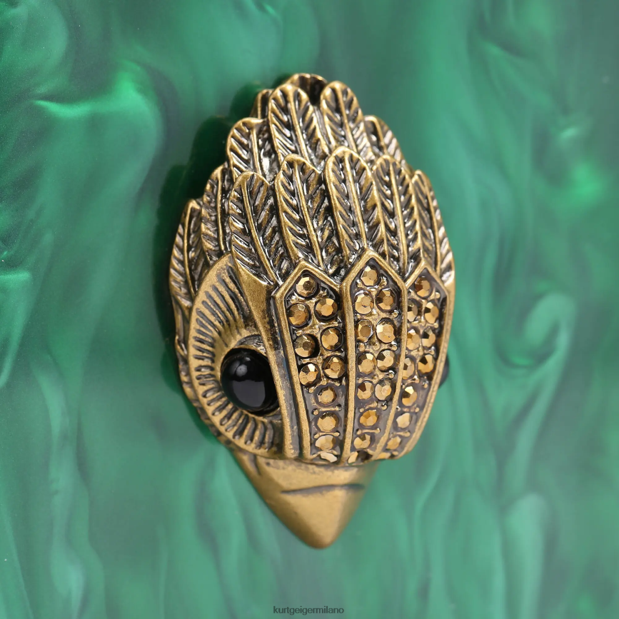 esso Kurt Geiger donne Pochette portafrutta London verde 8024FF476 | borse