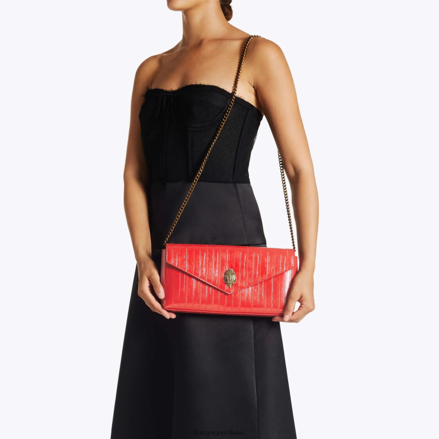 esso Kurt Geiger donne busta di Shoreditch di Londra combinazione rossa 8024FF132 | borse