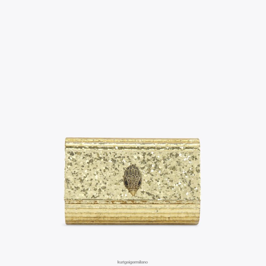 esso Kurt Geiger donne london party eagle pochette inzuppata oro 8024FF262 | borse
