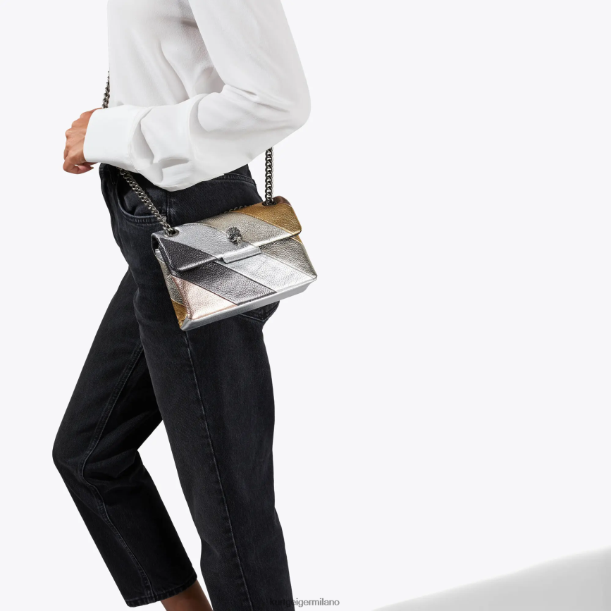esso Kurt Geiger donne Londra Mini Kensington combinazione di metalli 8024FF73 | borse
