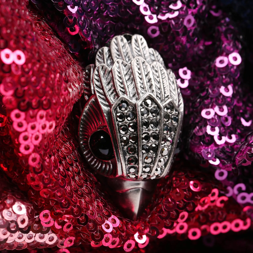 esso Kurt Geiger donne Mini Kensington con volant in paillettes London multi/altro 8024FF22 | borse