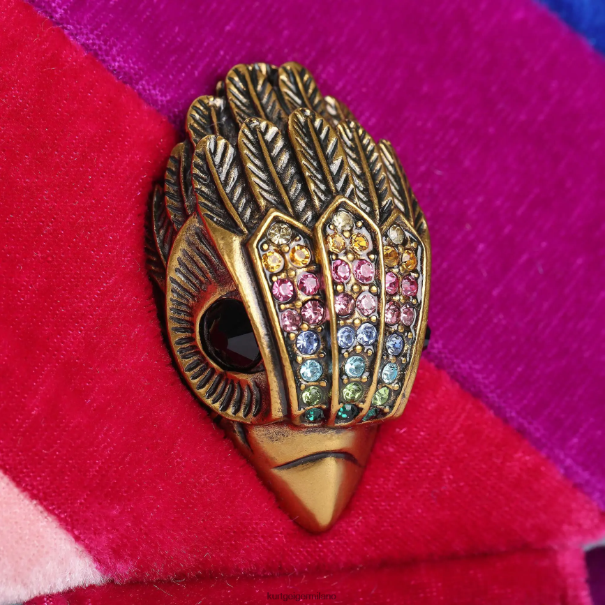 esso Kurt Geiger donne Mini Kensington in velluto di Londra multi/altro 8024FF24 | borse