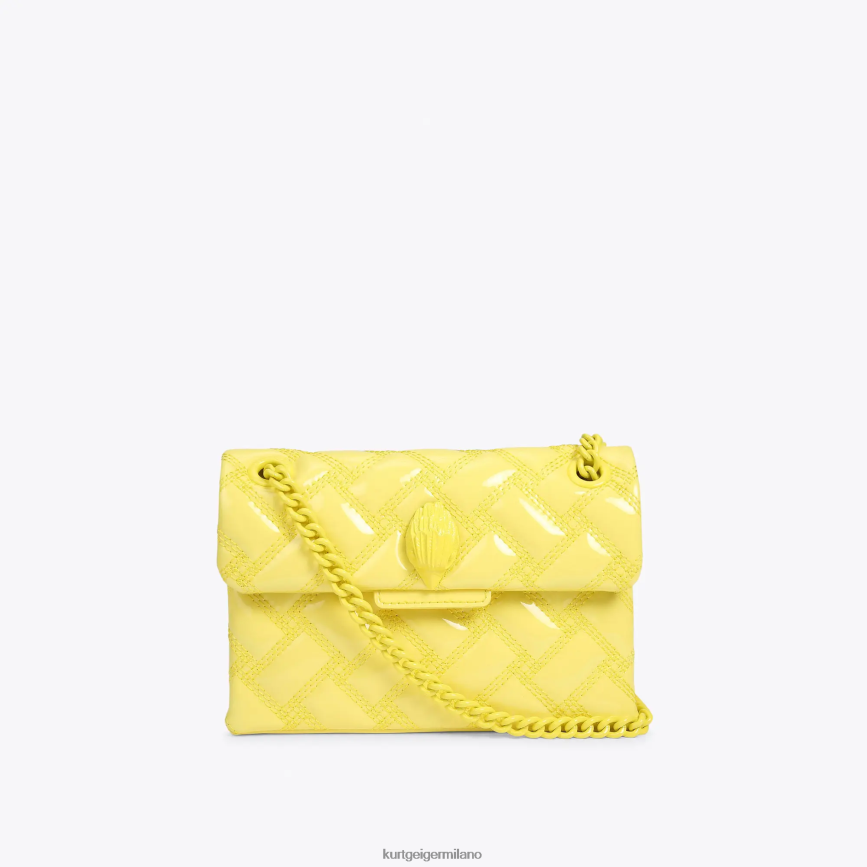 esso Kurt Geiger donne londra mini kensington inzuppato giallo 8024FF79 | borse