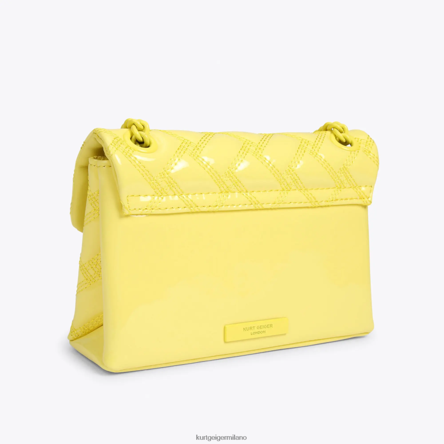 esso Kurt Geiger donne londra mini kensington inzuppato giallo 8024FF79 | borse