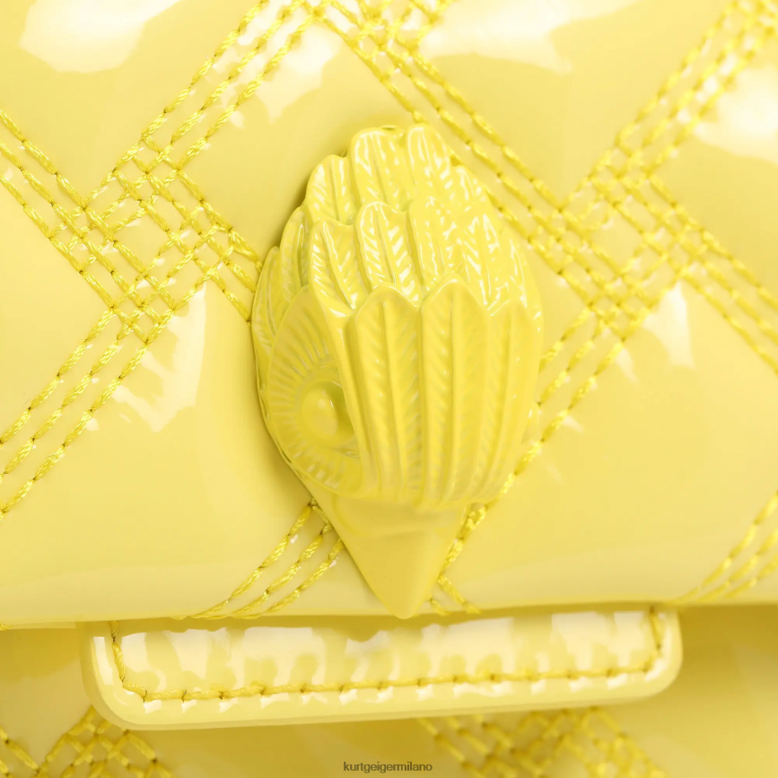 esso Kurt Geiger donne londra mini kensington inzuppato giallo 8024FF79 | borse