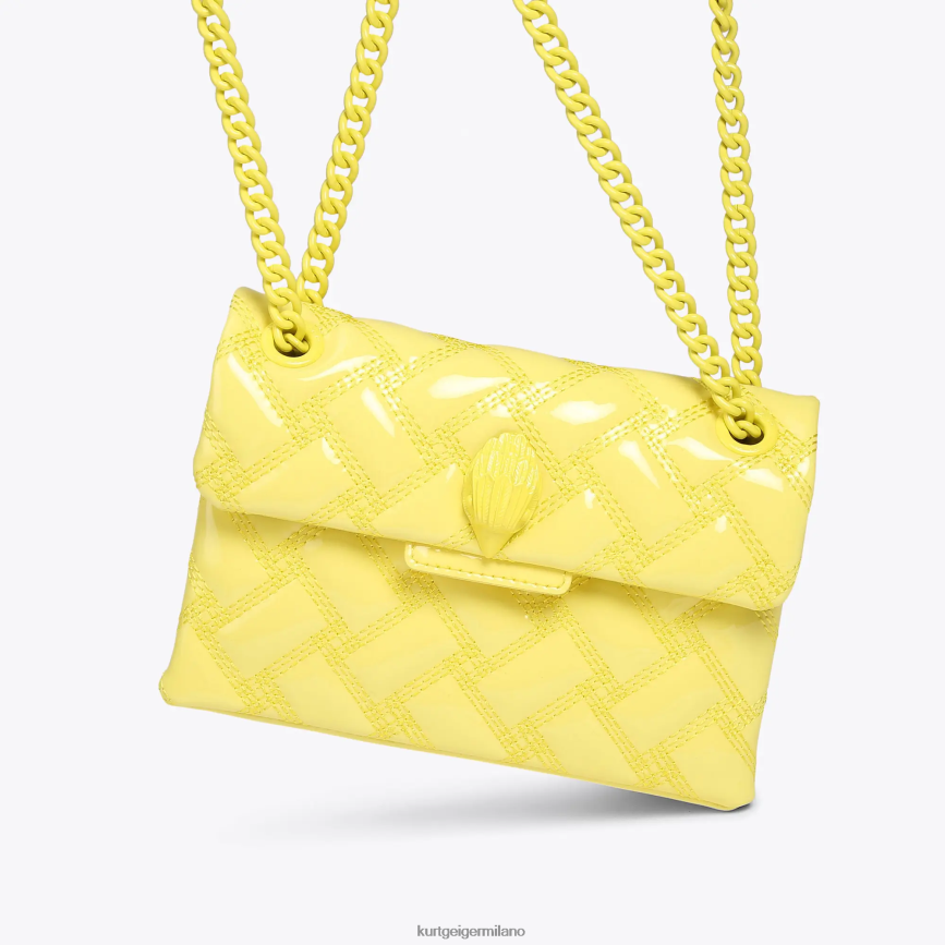esso Kurt Geiger donne londra mini kensington inzuppato giallo 8024FF79 | borse