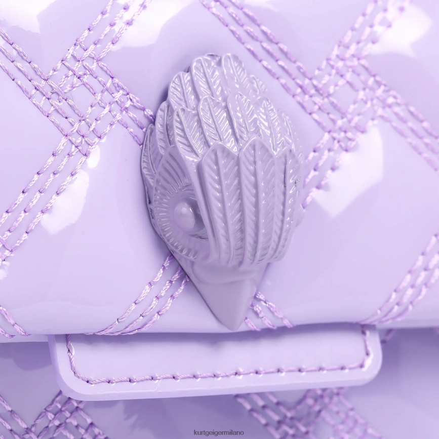 esso Kurt Geiger donne londra mini kensington inzuppato lilla 8024FF87 | borse