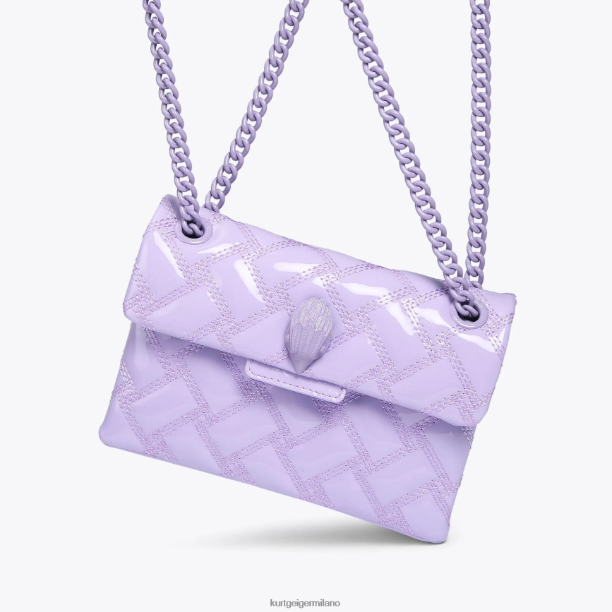 esso Kurt Geiger donne londra mini kensington inzuppato lilla 8024FF87 | borse