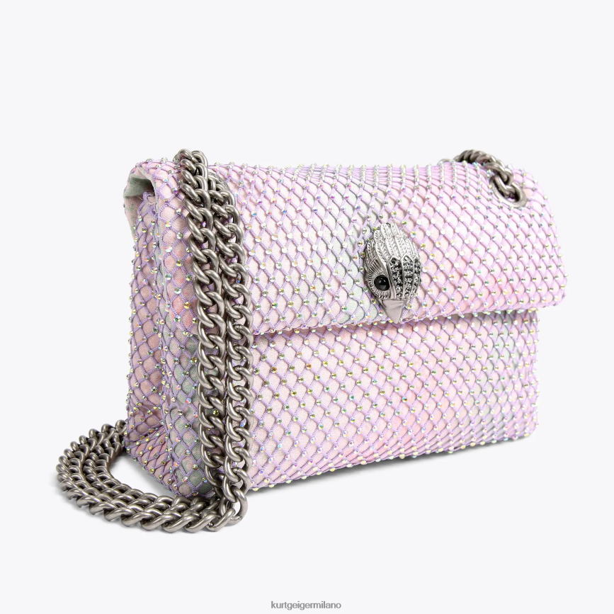 esso Kurt Geiger donne tessuto londra mini kensington combinazione di metalli 8024FF38 | borse