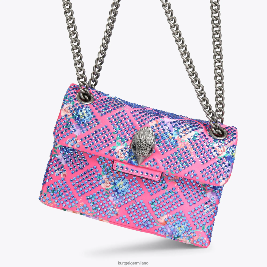 esso Kurt Geiger donne tessuto londra mini kensington combinazione rosa 8024FF36 | borse