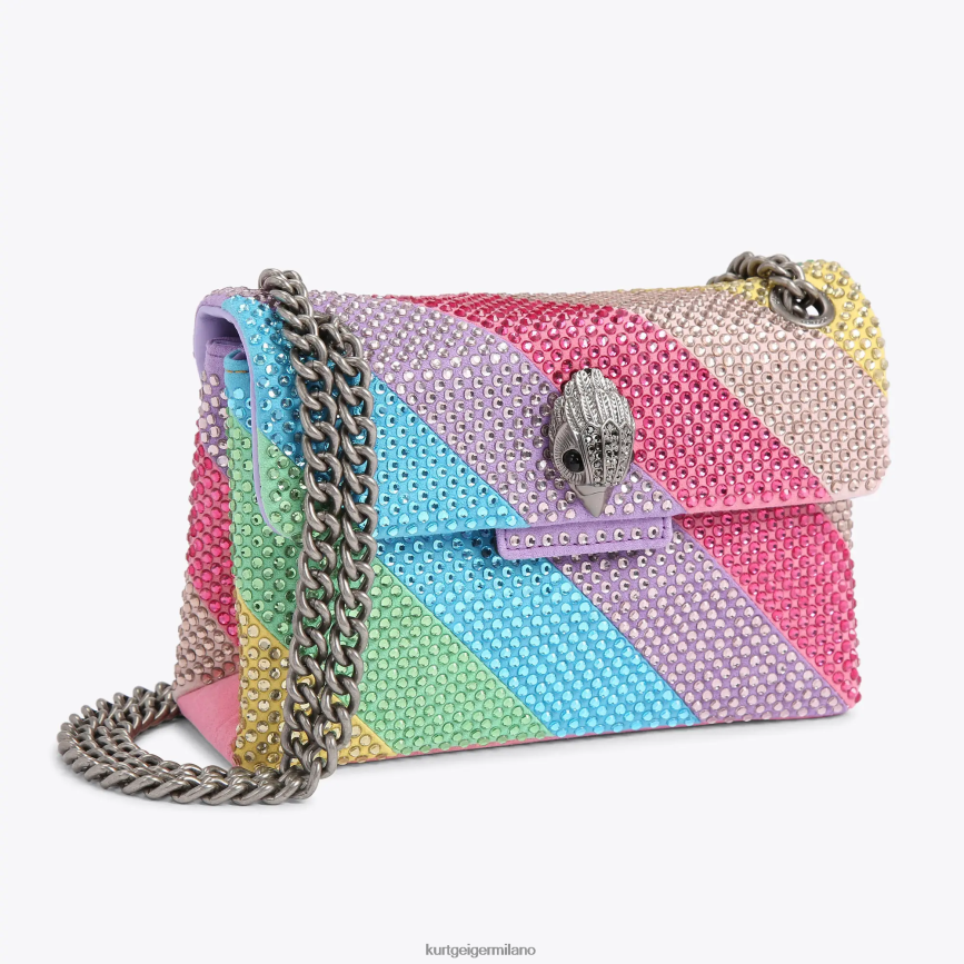 esso Kurt Geiger donne tessuto londra mini kensington multi/altro 8024FF12 | borse