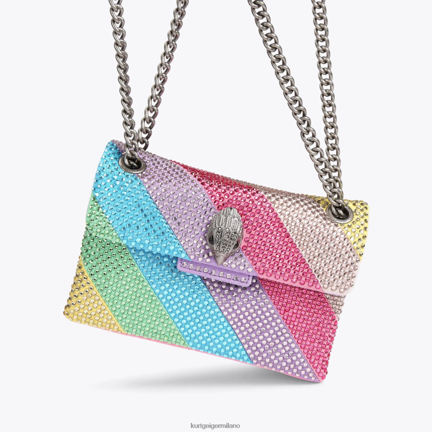esso Kurt Geiger donne tessuto londra mini kensington multi/altro 8024FF12 | borse