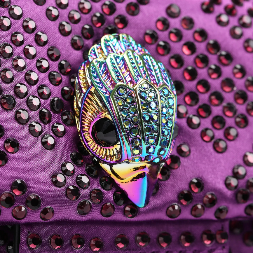 esso Kurt Geiger donne tessuto londra mini kensington viola 8024FF37 | borse