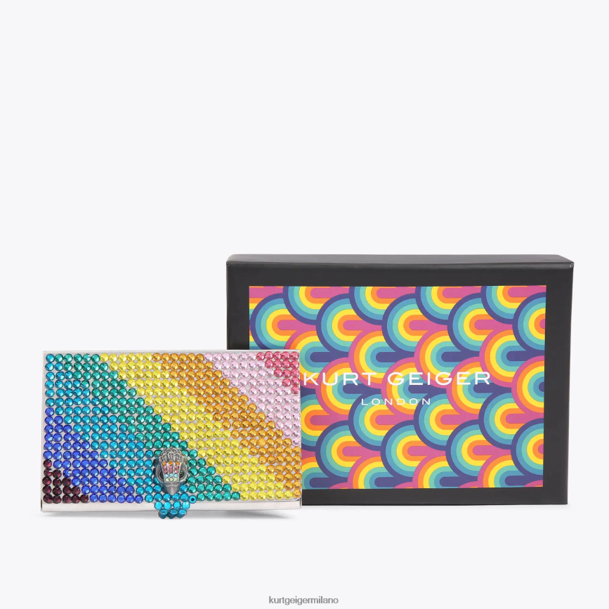 esso Kurt Geiger donne Porta carte di cristallo London multi/altro 8024FF230 | borse