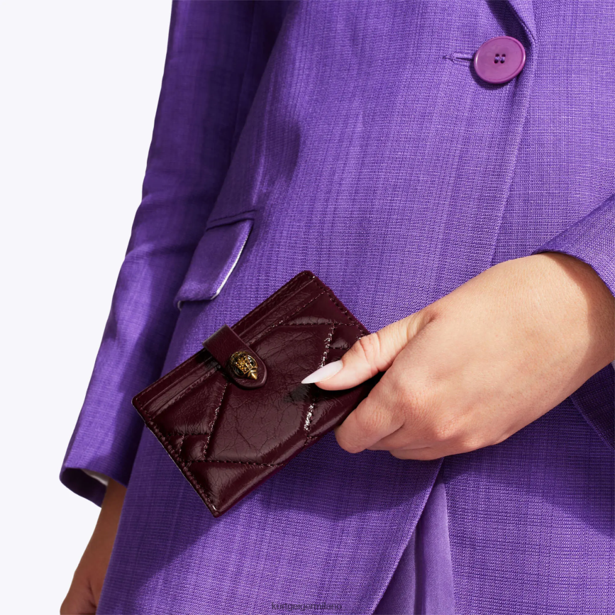 esso Kurt Geiger donne Porta carte multiplo London morbido vino 8024FF558 | borse