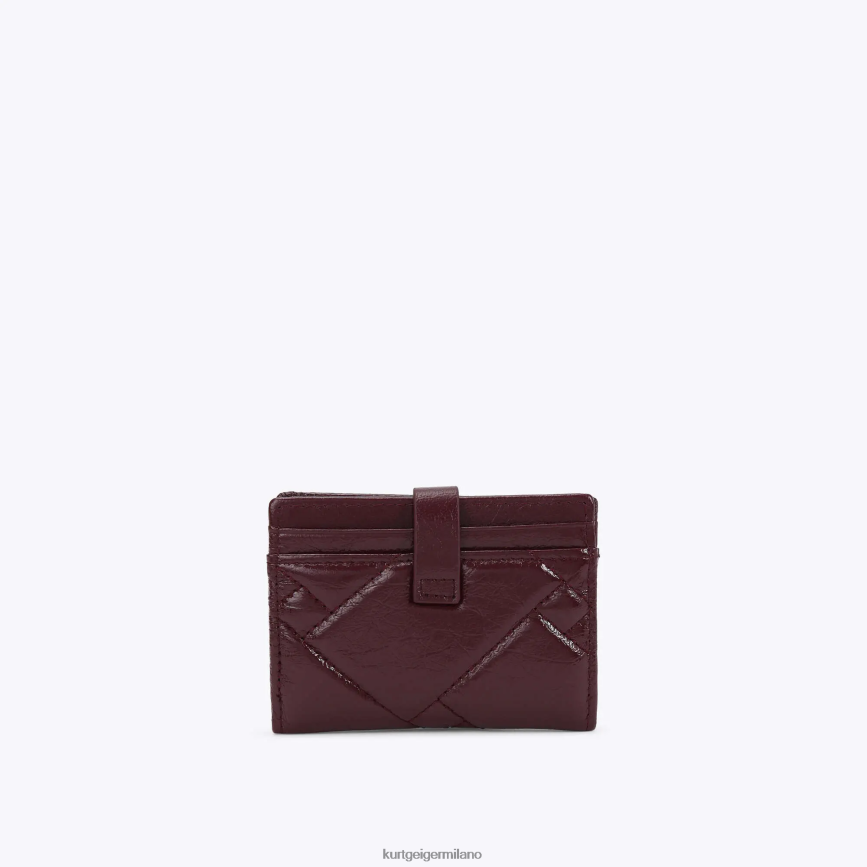 esso Kurt Geiger donne Porta carte multiplo London morbido vino 8024FF558 | borse