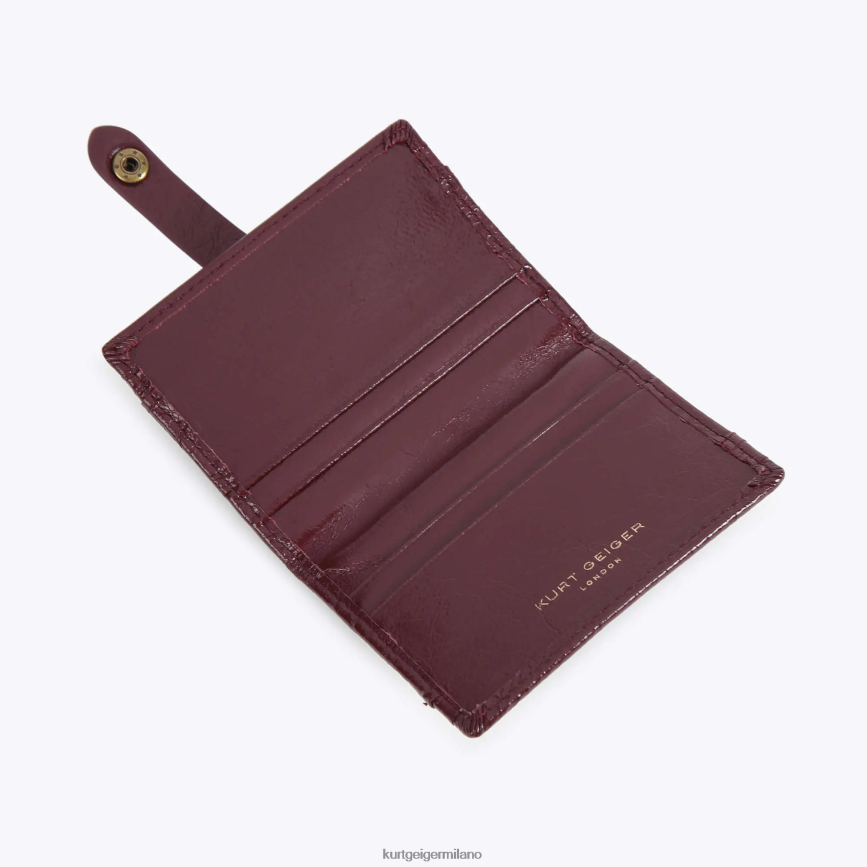 esso Kurt Geiger donne Porta carte multiplo London morbido vino 8024FF558 | borse