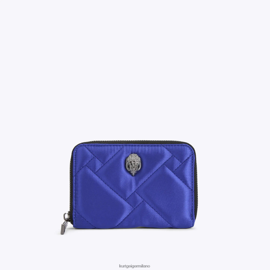 esso Kurt Geiger donne Portafoglio London piccolo con zip in nylon blu 8024FF559 | borse