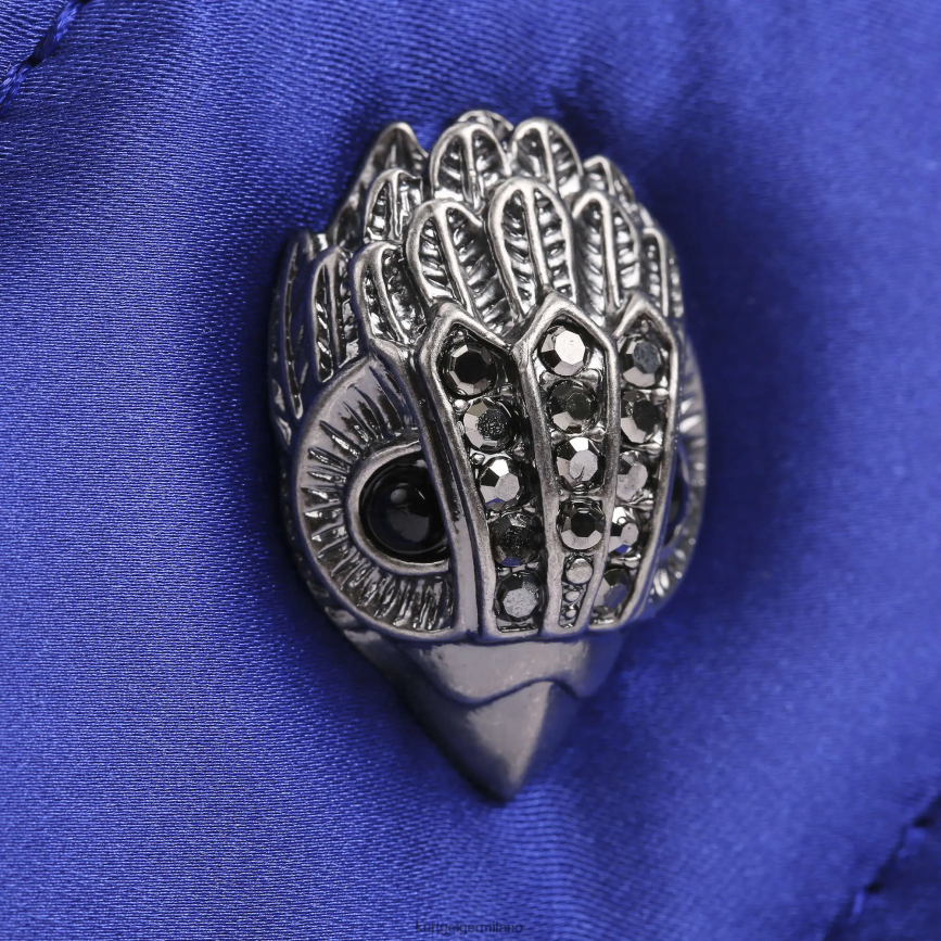 esso Kurt Geiger donne Portafoglio London piccolo con zip in nylon blu 8024FF559 | borse