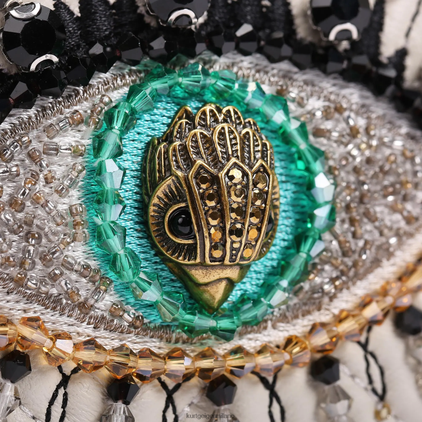 esso Kurt Geiger donne Portafoglio con catena London Kensington Eye osso 8024FF56 | borse