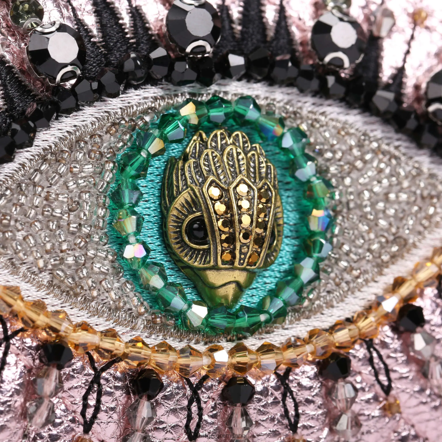 esso Kurt Geiger donne Portafoglio con catena London Kensington rosa pallido 8024FF110 | borse