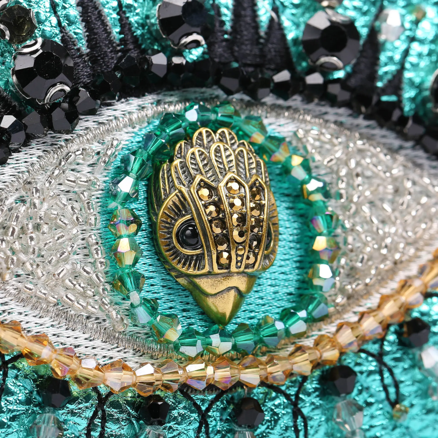 esso Kurt Geiger donne Portafoglio con catena London Kensington verde acqua 8024FF111 | borse