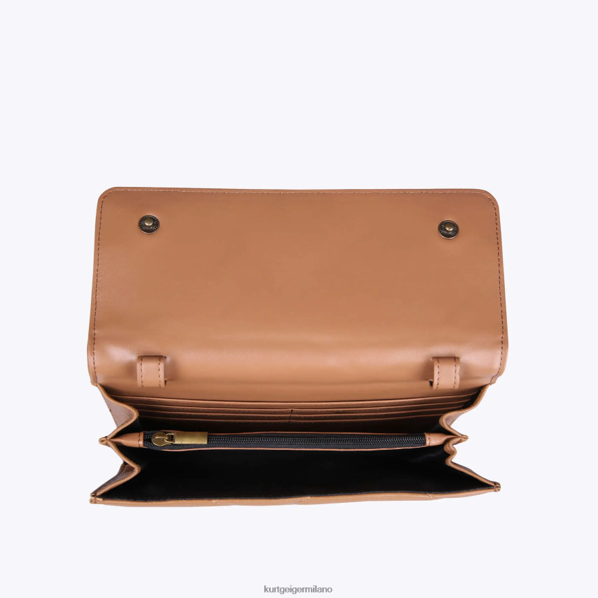 esso Kurt Geiger donne portafoglio trapuntato London Kensington cammello 8024FF95 | borse