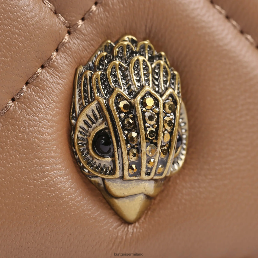 esso Kurt Geiger donne portafoglio trapuntato London Kensington cammello 8024FF95 | borse