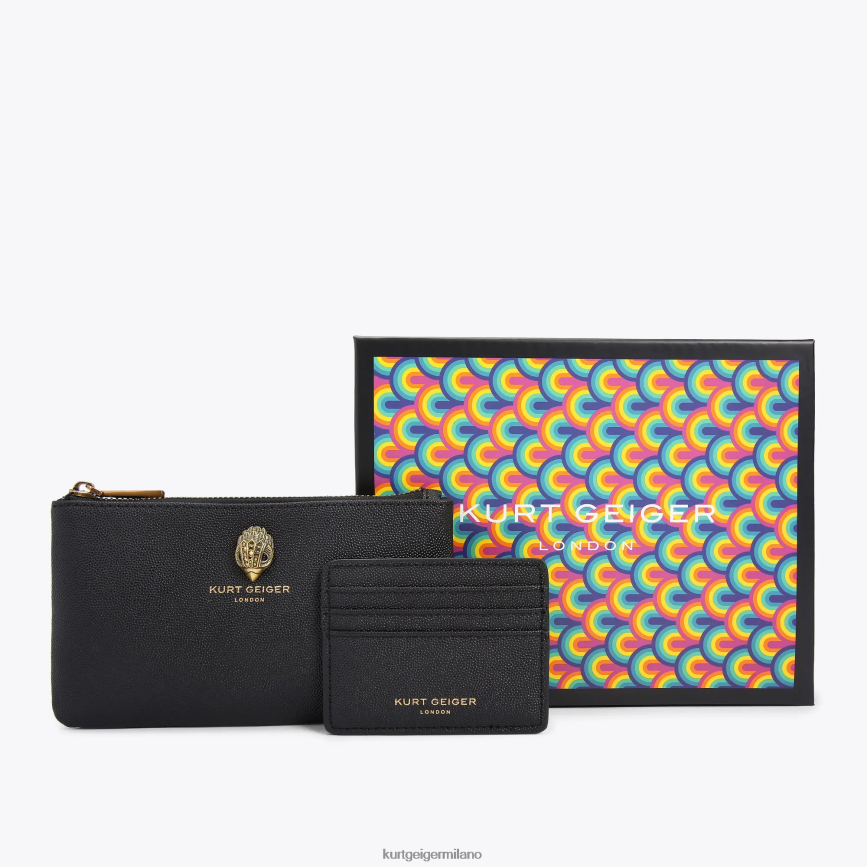 esso Kurt Geiger donne set regalo con custodia London Eagle nero 8024FF500 | borse
