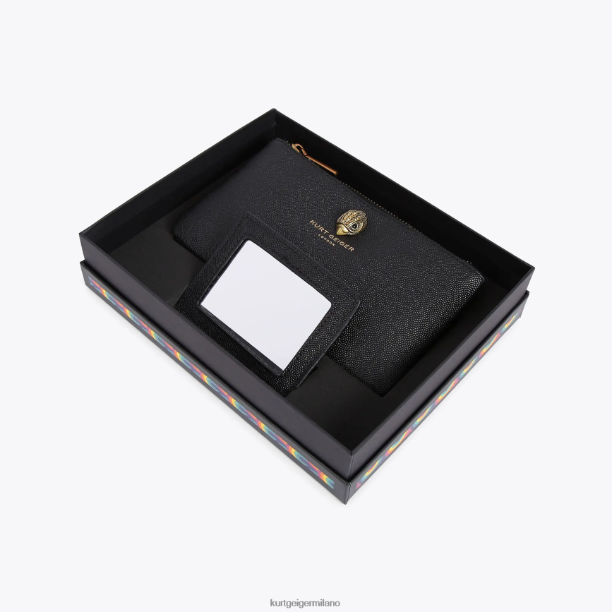 esso Kurt Geiger donne set regalo con custodia London Eagle nero 8024FF500 | borse