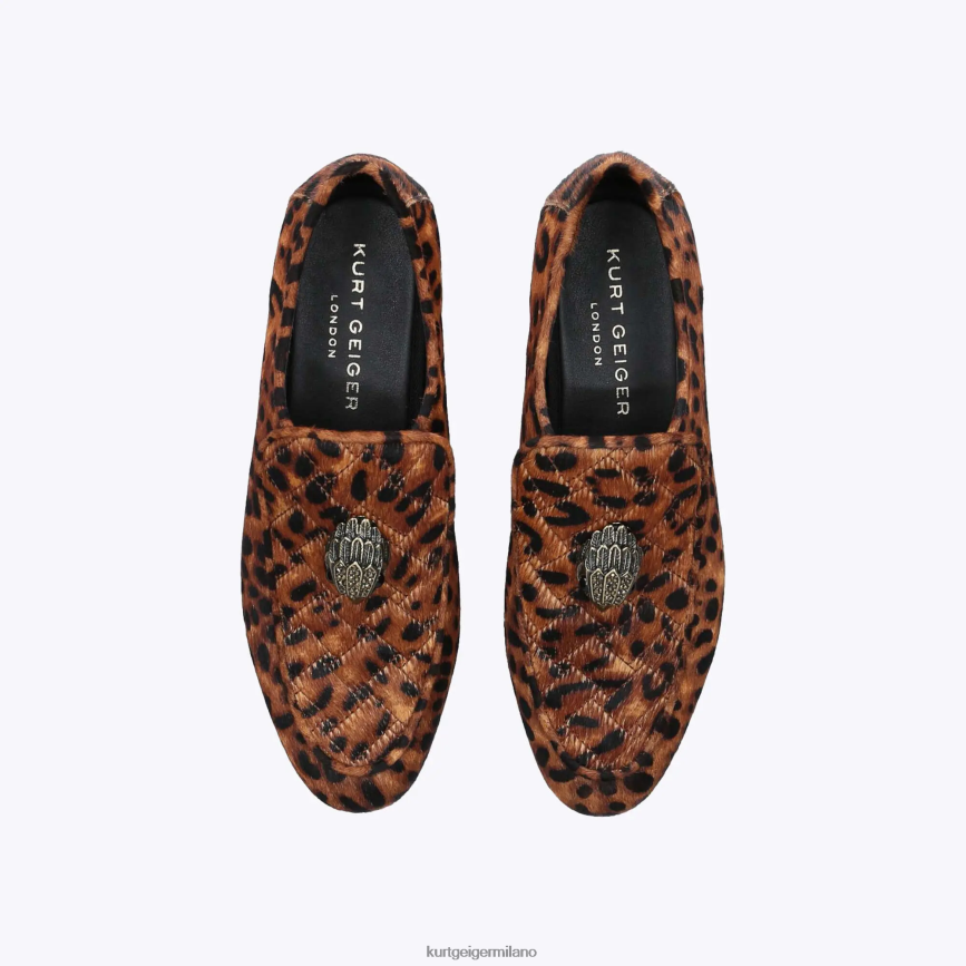 esso Kurt Geiger donne Mocassino London Holly Eagle marrone medio 8024FF382 | calzature